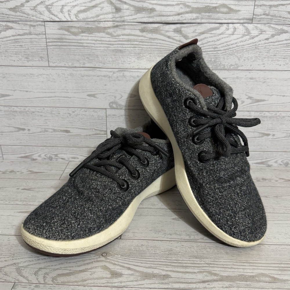 Allbirds Sneakers Mens Sz 8 Dark Grey Merino Wool Runner Casual‎ Shoes Gorpcore